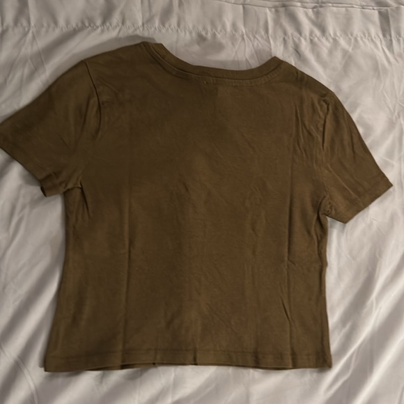 NEW with tag soft olive green crop top. - Picture 3 of 3
